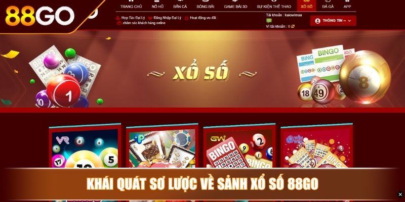 Khái quát sơ lược về sảnh xổ số 88GO