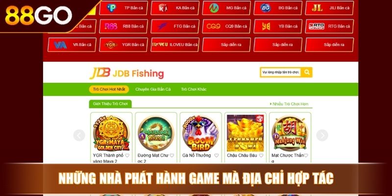 Những nhà phát hành game mà địa chỉ hợp tác