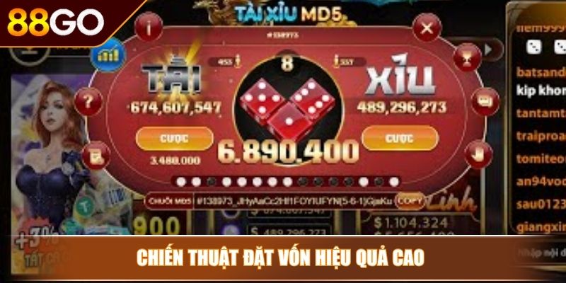 Cách Chơi Tài Xỉu 88GO – Nắm Bắt Công Thức Cược Thông Minh 4 Chiến thuật đặt vốn hiệu quả cao